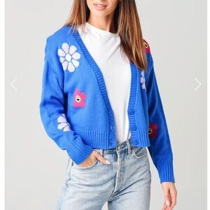 525 America Women’s Flower Knitted Cardigan
